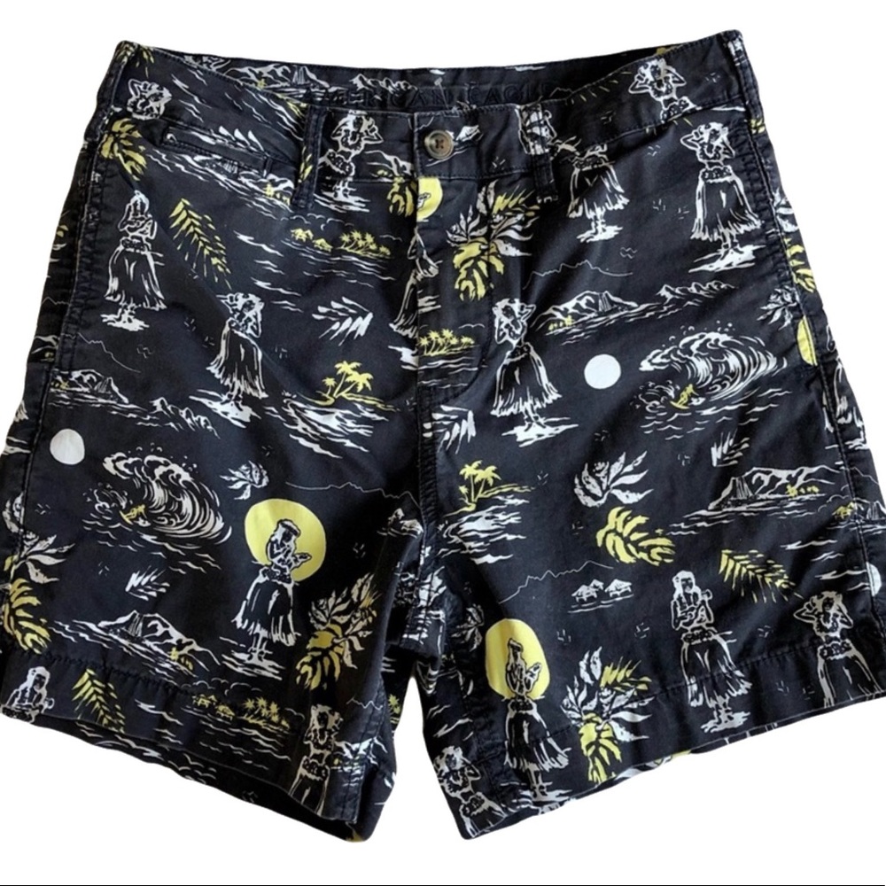 ⭐️ American Eagle Next Level Flex Classic Fit Hawaiian Chino Shorts Size 30